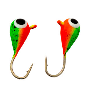 Mormyshka 2 pk. (Wolfram) - Orange/Grønn