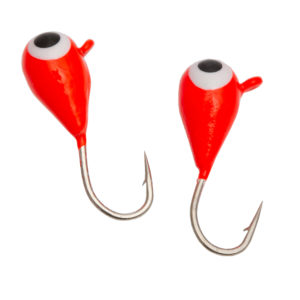 Mormyshka 2 pk. (Wolfram) - Rød